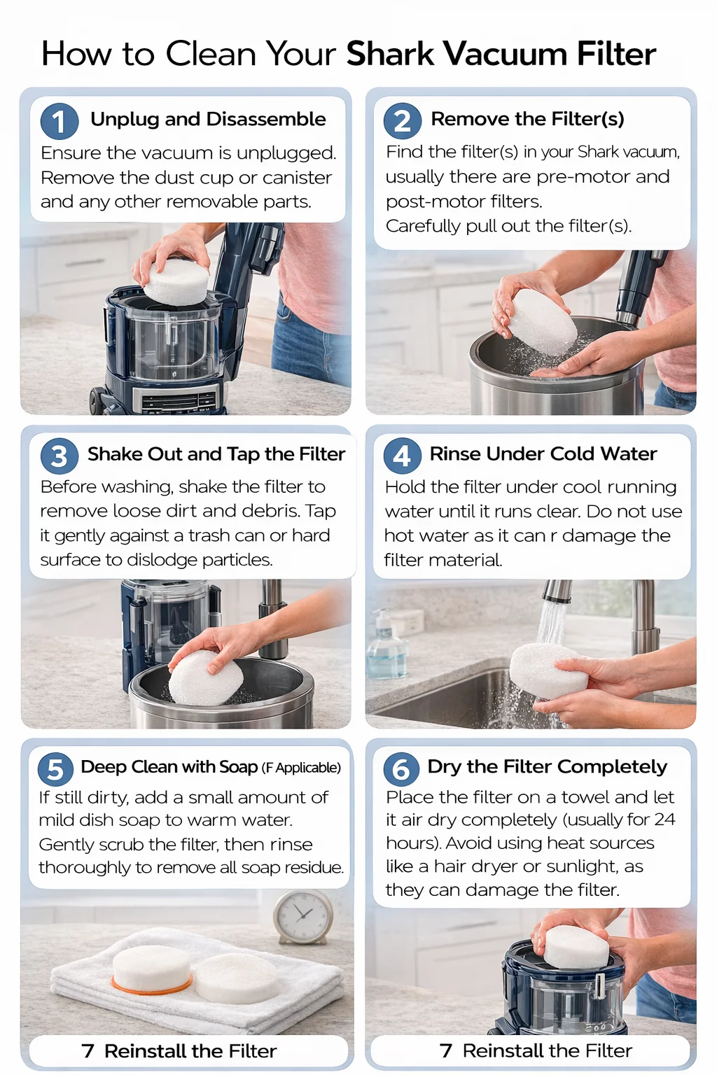 How to Clean Your Shark Vacuum Filter 