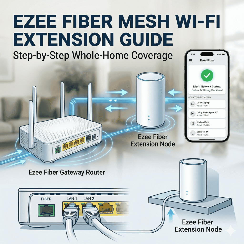 How to Add an Extension to Ezee Fiber Router