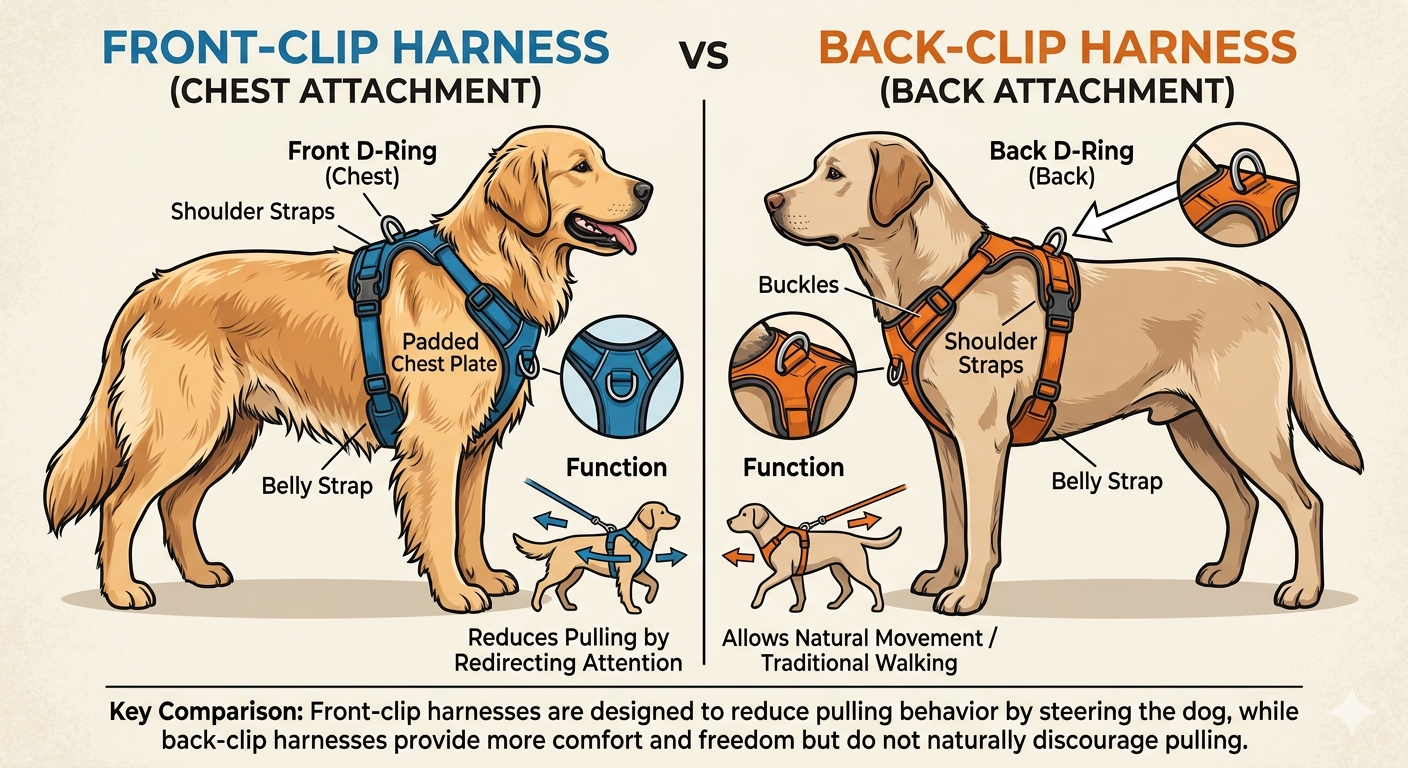 Front Clip Harness Back Clip Harness