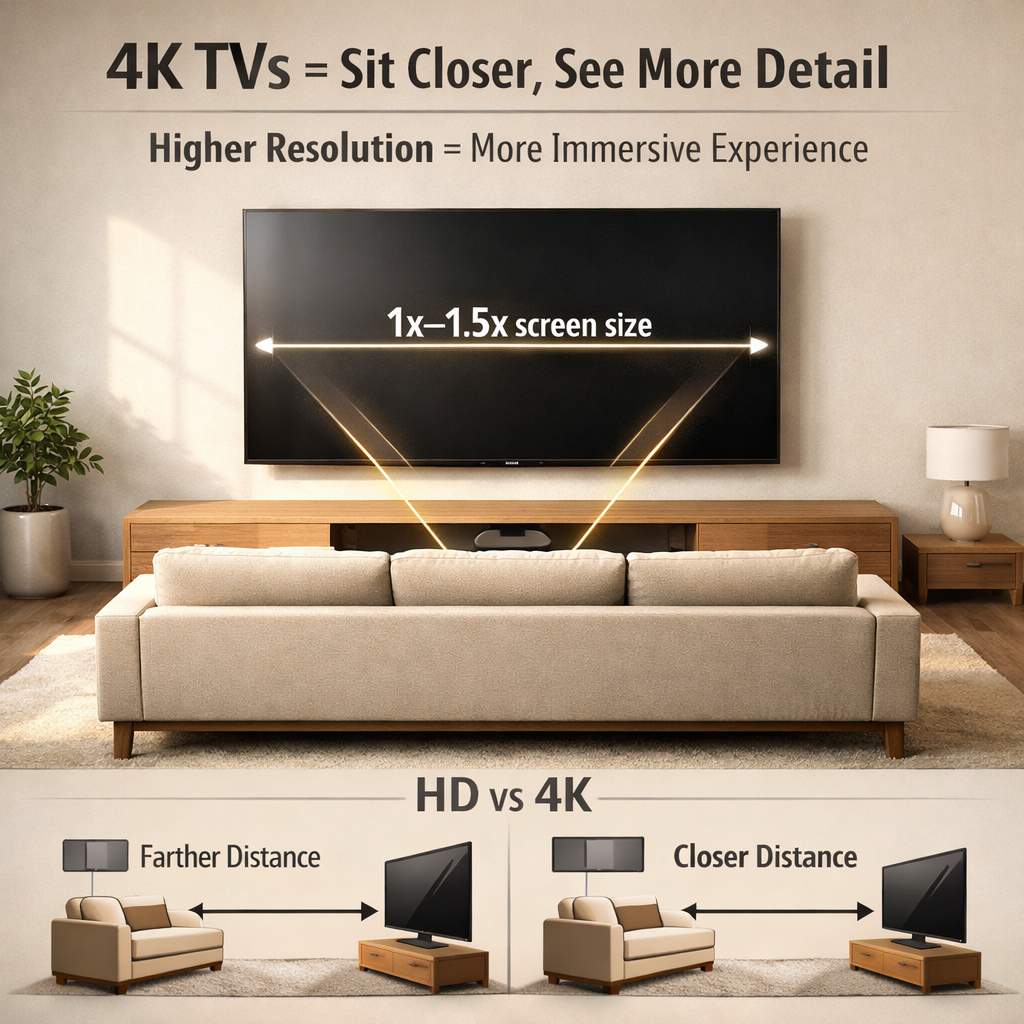 4K TV distance