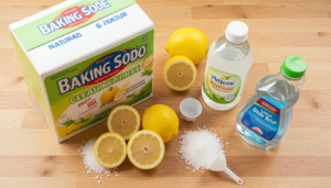 Natural ingredients for the best way to clean kitchen sink drain at home