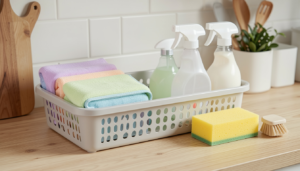 How to keep kitchen clean daily – sparkling clean stainless steel sink after daily cleaning routine