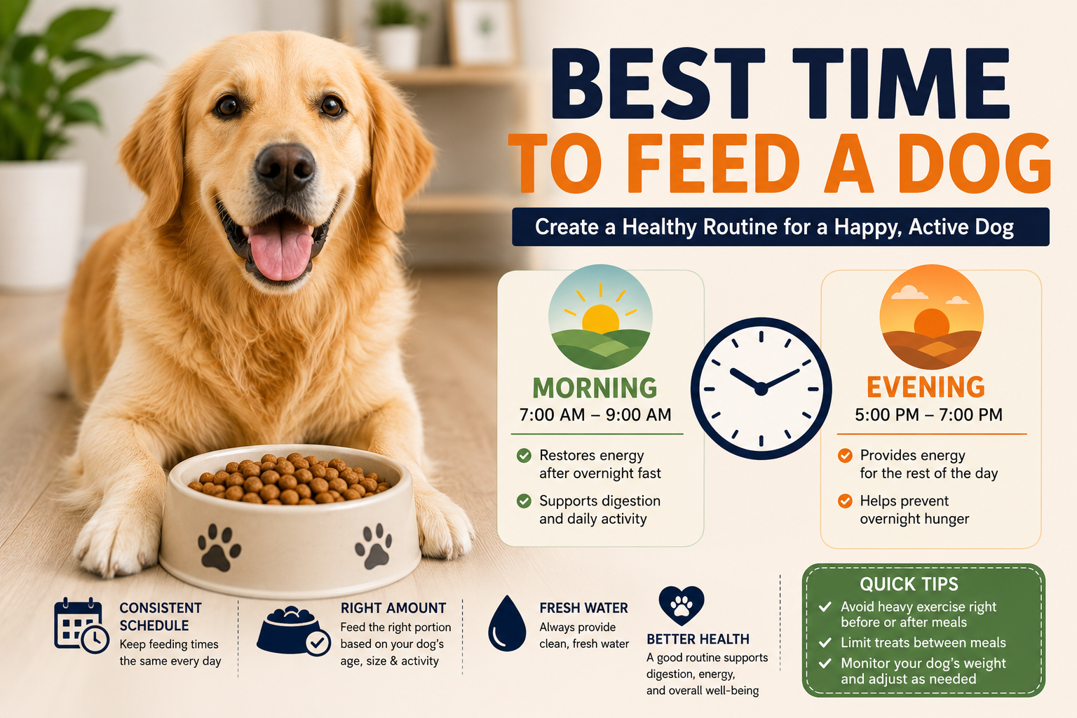Best Time to Feed a Dog