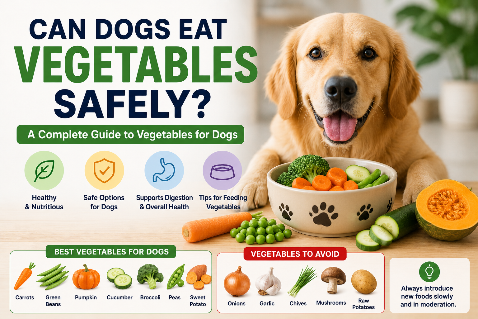 Can Dogs Eat Vegetables Safely?