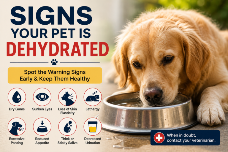pet dehydration signs