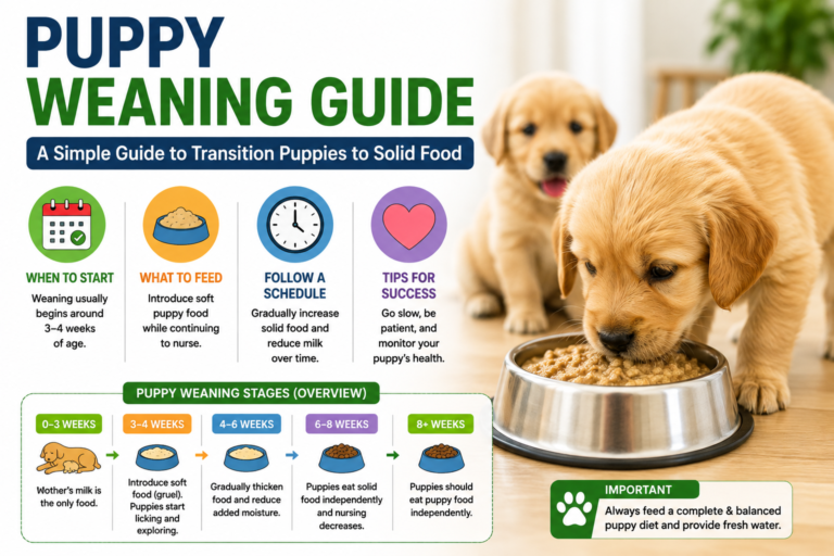 Puppy Weaning Guide Infographic